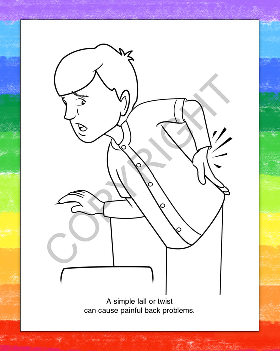 ZoCo - A Visit to The Chiropractor Kid's Coloring & Activity Books