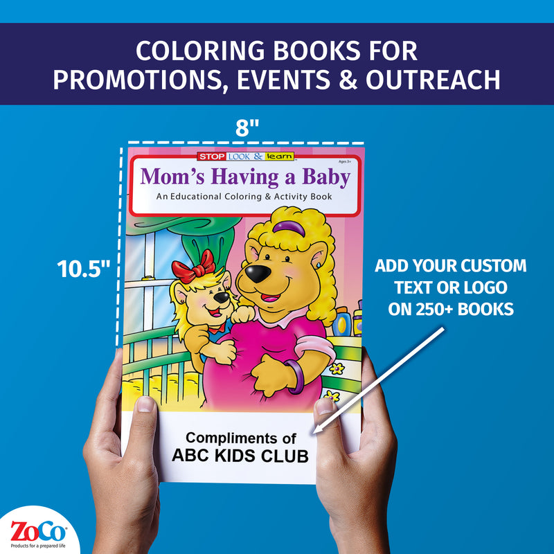 New baby coloring and activity book for children