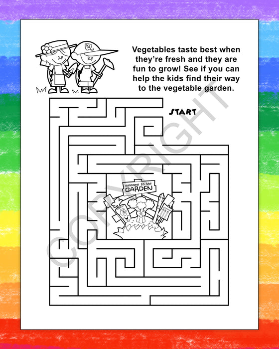 ZoCo - Vegetables Taste Great! - Coloring & Activity Books