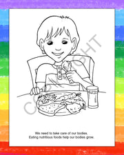 ZoCo - Let's Practice Good Nutrition - Coloring & Activity Books