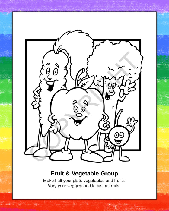 ZoCo - Eat Right, Eat Healthy - Coloring & Activity Books