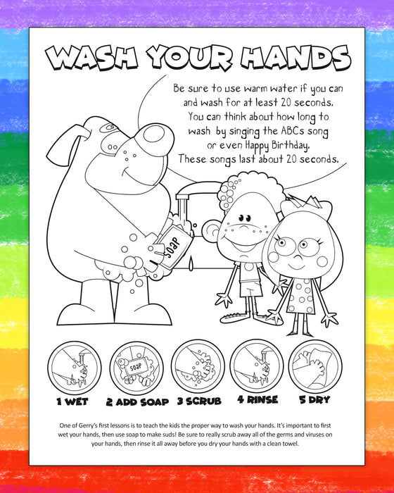 ZoCo - Stop the Spread of Germs - Coloring & Activity Books