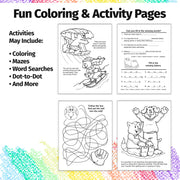 Exercise Can Be Fun coloring book inside activity pages