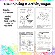Inside pages of Practice Good Manners kids coloring and activity book