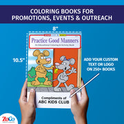 Good manners coloring book for kids about polite behavior and respect