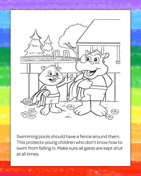 ZoCo - Health & Safety for Children - Coloring & Activity Books in Bulk