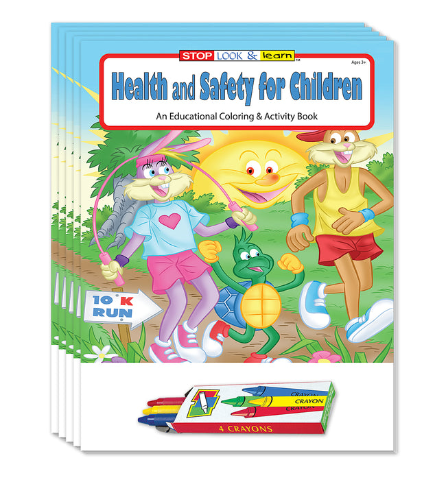 ZoCo - Health & Safety for Children - Coloring & Activity Books in Bulk