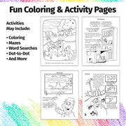 Natural Disaster Safety coloring books for schools emergency services and community outreach