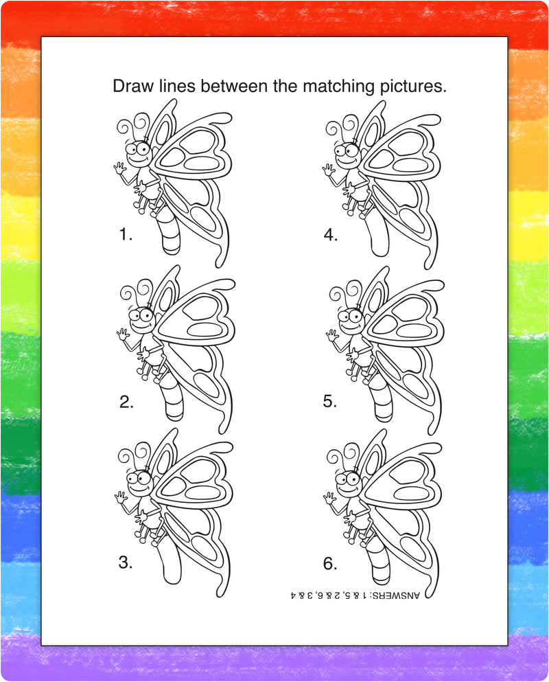 Kids coloring page inside Days of Fun mini activity pad