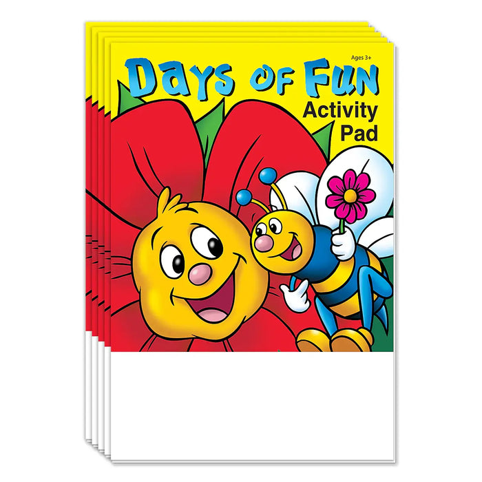 Days of Fun - Kids Mini Activity Pads - 5.25" x 7.75" (Min.Qty 50)