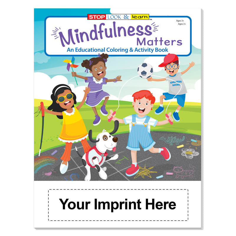 Custom mindfulness coloring books for schools counselors and wellness programs