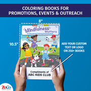 Mindfulness coloring book for kids with calming activities and exercises