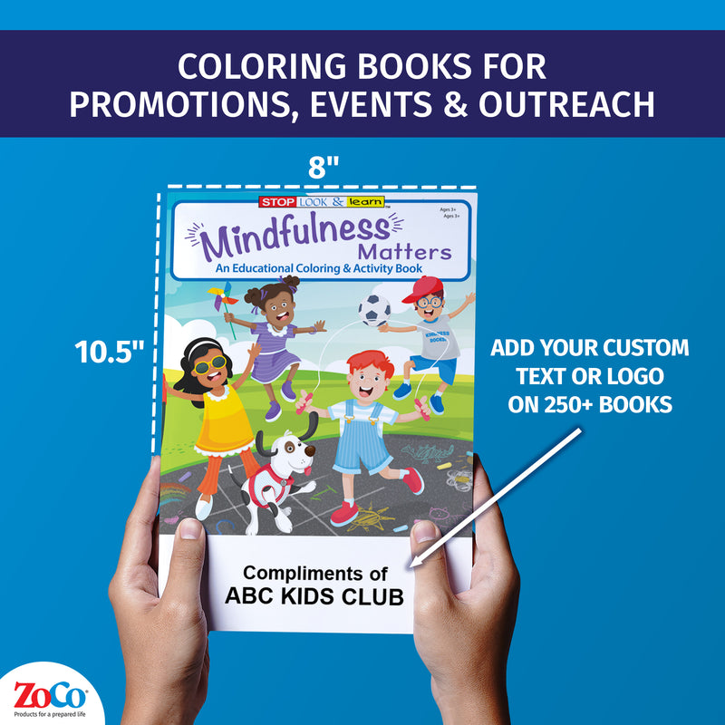 Mindfulness coloring book for kids with calming activities and exercises