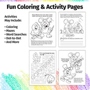 Inside pages of Everyone Is Someone Special kids coloring and activity book