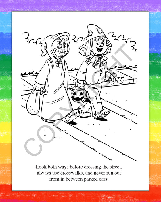 ZoCo - Halloween Safety - Coloring & Activity Books