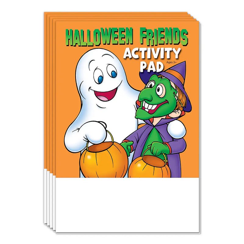 Halloween Friends - Kids Mini Activity Pads - 5.25" x 7.75" (Min.Qty 50)