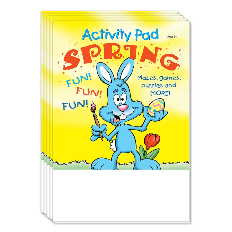 Spring - Kids Mini Activity Pads - 5.25" x 7.75" (Min.Qty 50)