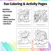 Kids coloring book features 16 pages ages 3+ bulk packs and optional crayons