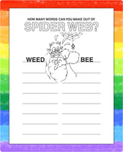 Halloween coloring page inside kids mini activity pad
