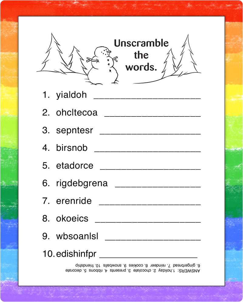 ZoCo - Holiday - Kid's Mini Activity Pads