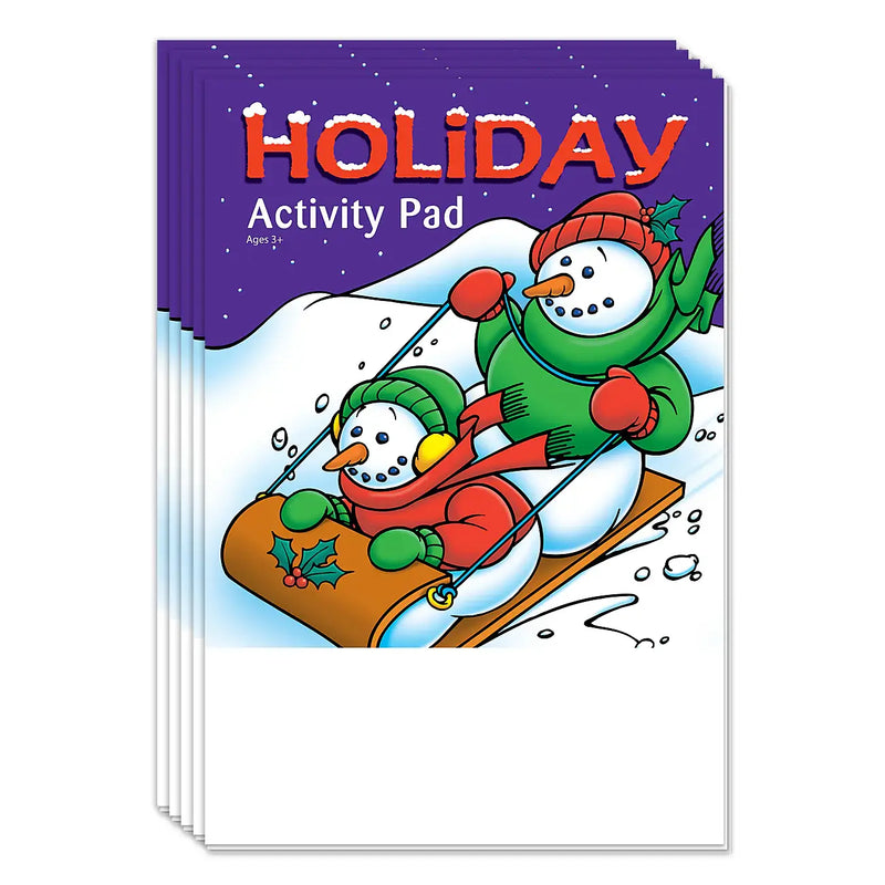 Holiday - Kids Mini Activity Pads - 5.25" x 7.75" (Min.Qty 50)