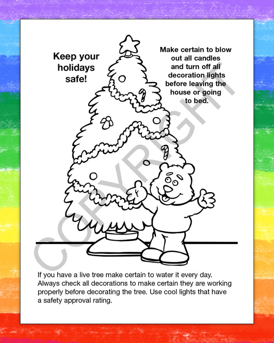 ZoCo - Make Winter and Holidays Safe - Coloring & Activity Books