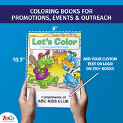 Kids coloring book with simple fun coloring activities