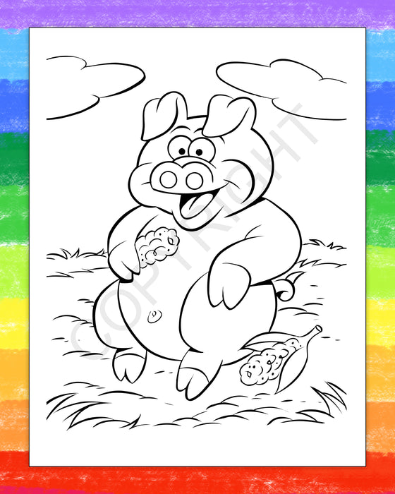 ZoCo - Animals on The Farm - Coloring & Activity Books