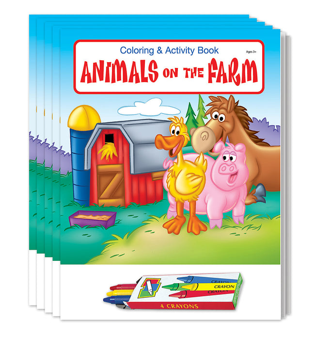 ZoCo - Animals on The Farm - Coloring & Activity Books