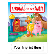 Custom farm animal coloring books for schools farms and community events