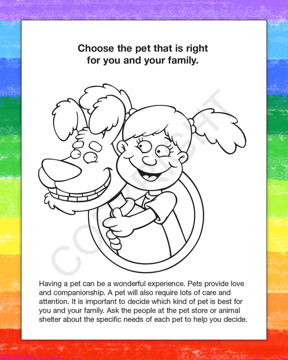 ZoCo - Healthy Pets are Happy Pets - Coloring & Activity Books