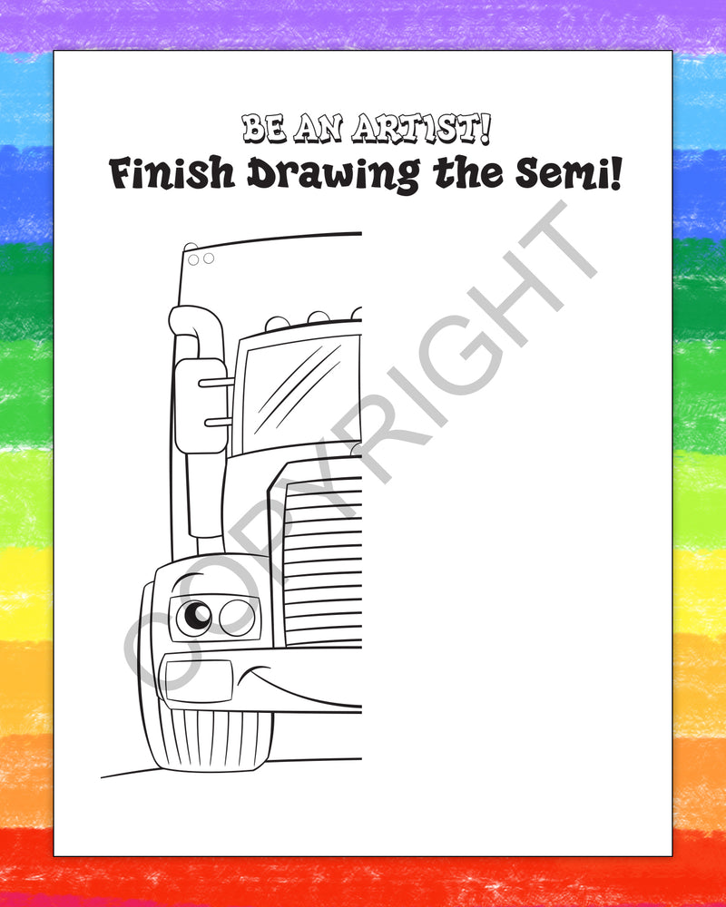 ZoCo - Tons of Trucks - Coloring and Activity Books