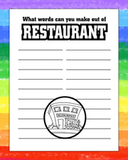 ZoCo - Let's Go Eat Out - Coloring & Activity Books