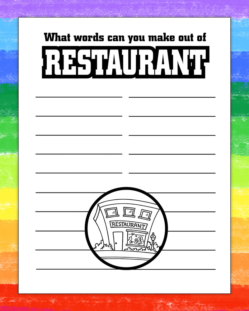 ZoCo - Let's Go Eat Out - Coloring & Activity Books