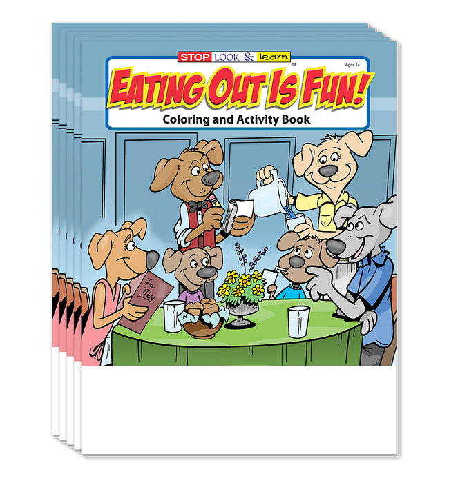 ZoCo - Eating Out is Fun - Coloring & Activity Books - Restaurant Gift for Kids