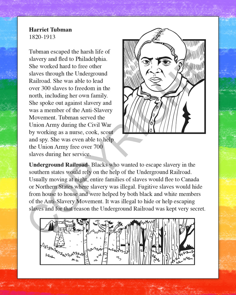 ZoCo - Discovering African American History - Coloring & Activity Books