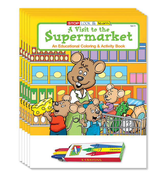 ZoCo - A Visit to the Supermarket - Coloring & Activity Books