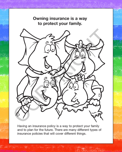 ZoCo - We All Need Insurance - Coloring & Activity Books