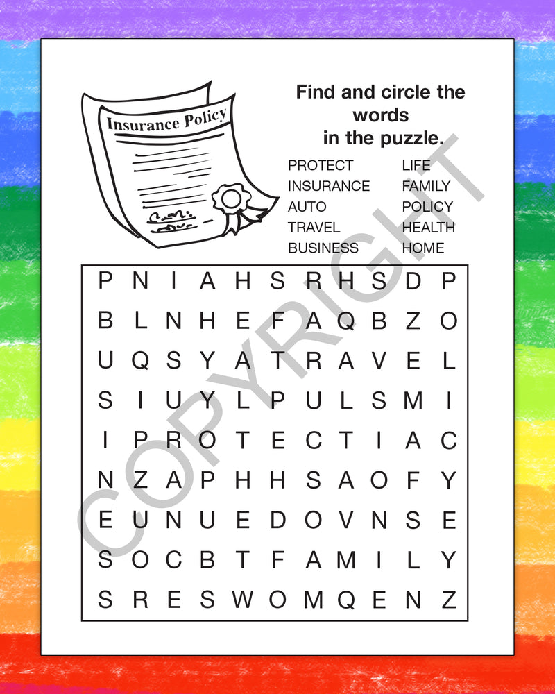 ZoCo - We All Need Insurance - Coloring & Activity Books