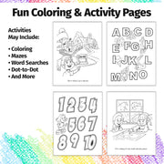 Custom daycare coloring books for childcare centers and preschool programs