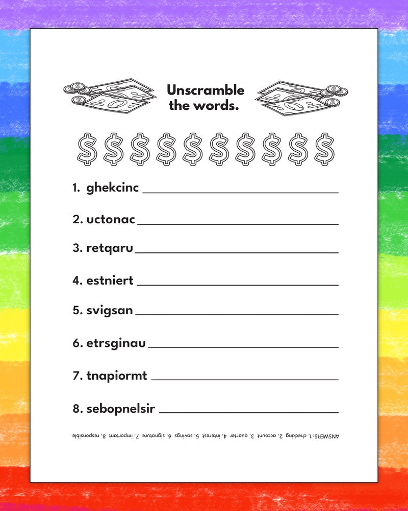 A Trip to The Credit Union - Kids Coloring & Activity Books - 8" x 10.5"