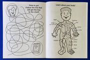 Kids hospital coloring book inside pages about doctors, nurses, and medical care