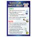 Science Lab Safety Rules Poster - 12"x18" - Laminated