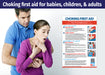 Choking Poster - Heimlich Maneuver for Infants, Children & Adults - Laminated