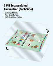 Everybunny Is Welcome Here — Laminated Poster — 12 × 18