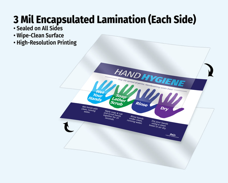Handwashing Laminated Poster