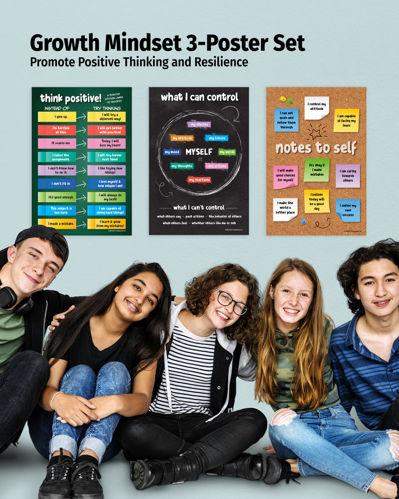 Growth Mindset 3-Poster Set