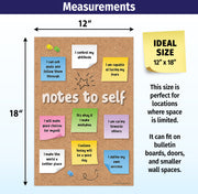 Notes to Self Poster - Inspirational Poster - 12"x18" - Laminated
