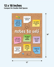 Notes to Self — Laminated Inspirational Poster — 12 × 18