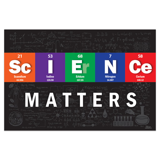Science Matters Poster -12"x18" - Laminated